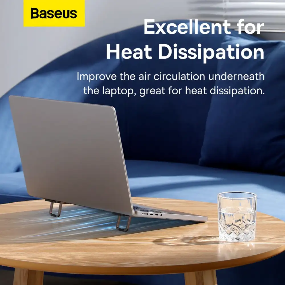Baseus Slim Laptop Kickstand 2pcs showing compact zinc alloy design