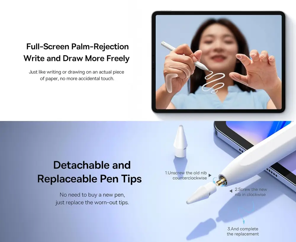 Baseus Smooth Writing 2 Stylus Pen Active and Passive Capacitive Pen