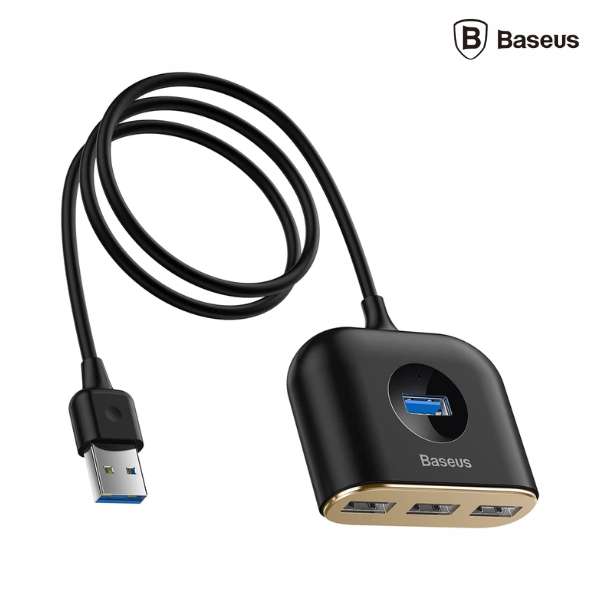 Baseus Square Round 4 in 1 USB Hub Adapter (CAHUB-AY01)