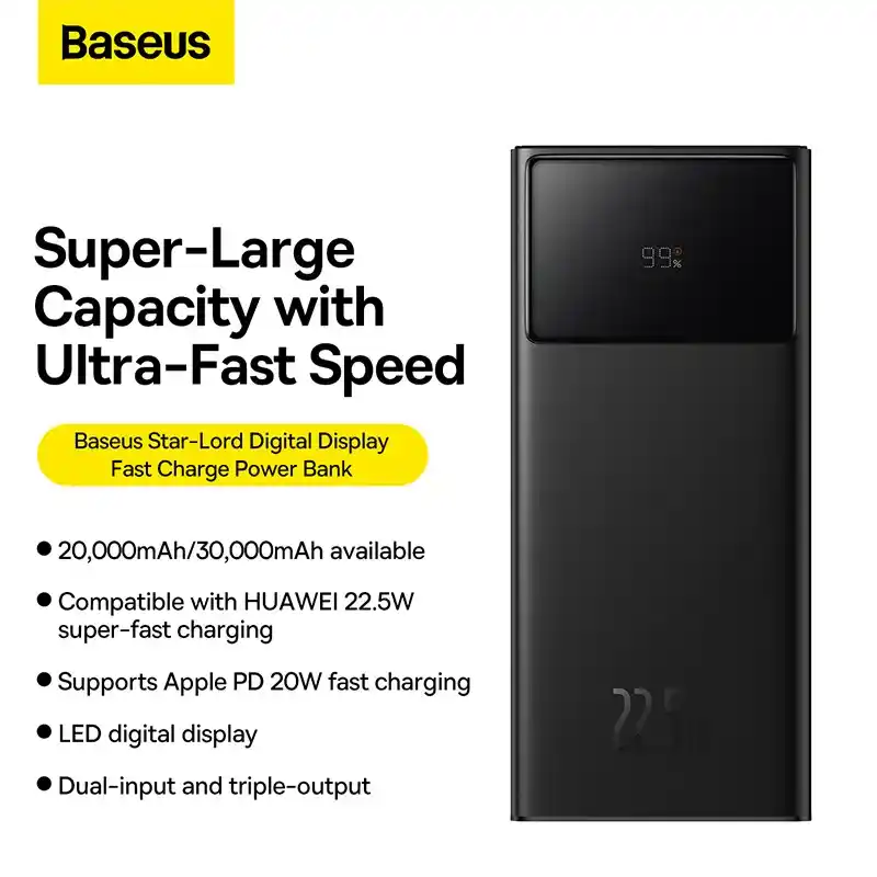Baseus Star Lord 22.5W 30000mAh Power Bank PPXJ30