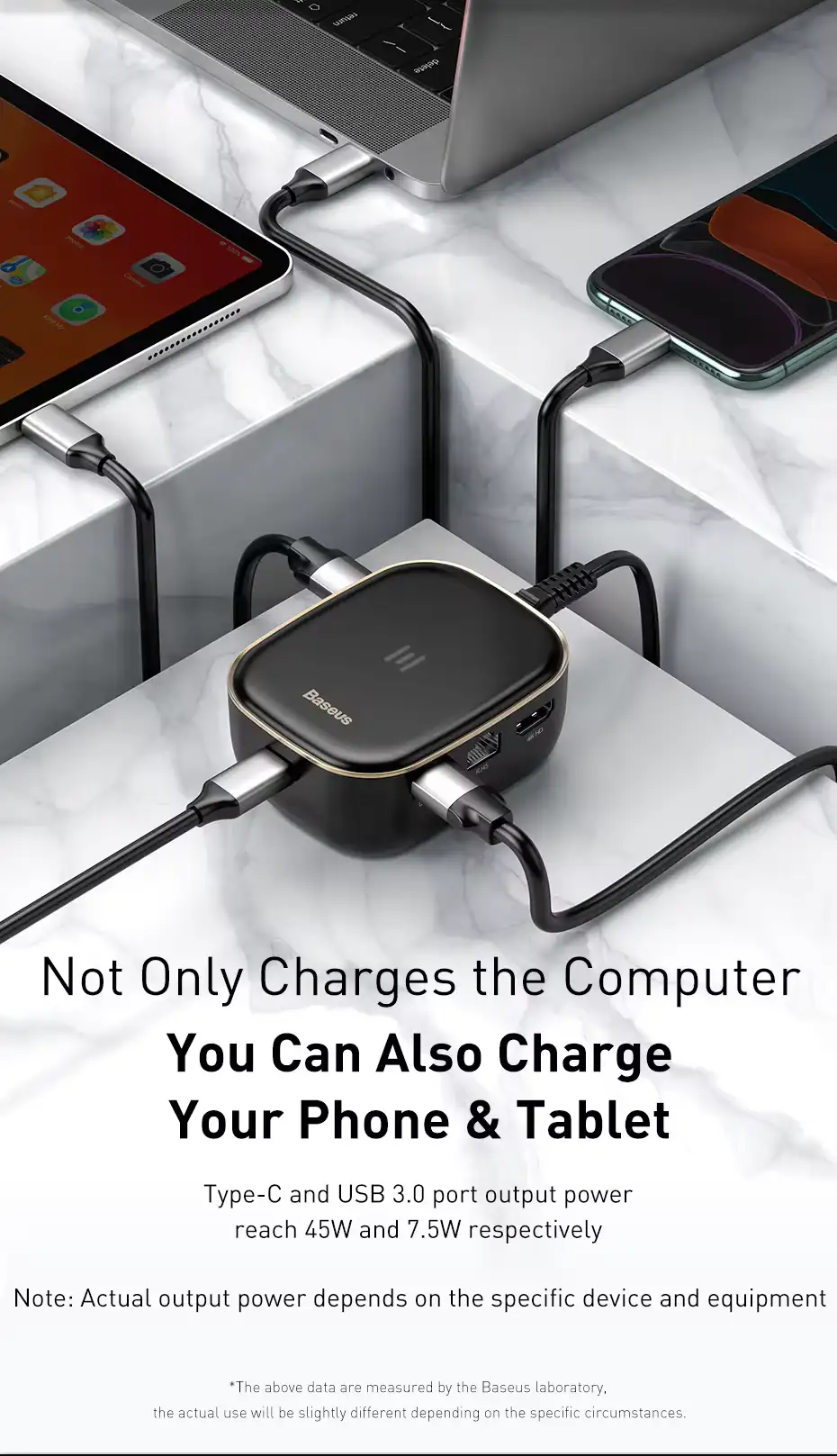 Baseus HUB adapter with AC charging and multi ports