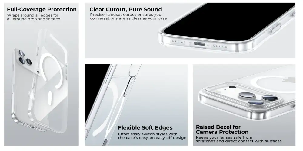 Benks Crystal Mag Phone Case for iPhone 17 ProMax | 17Pro | 17Air | 17 with Camera Control Button