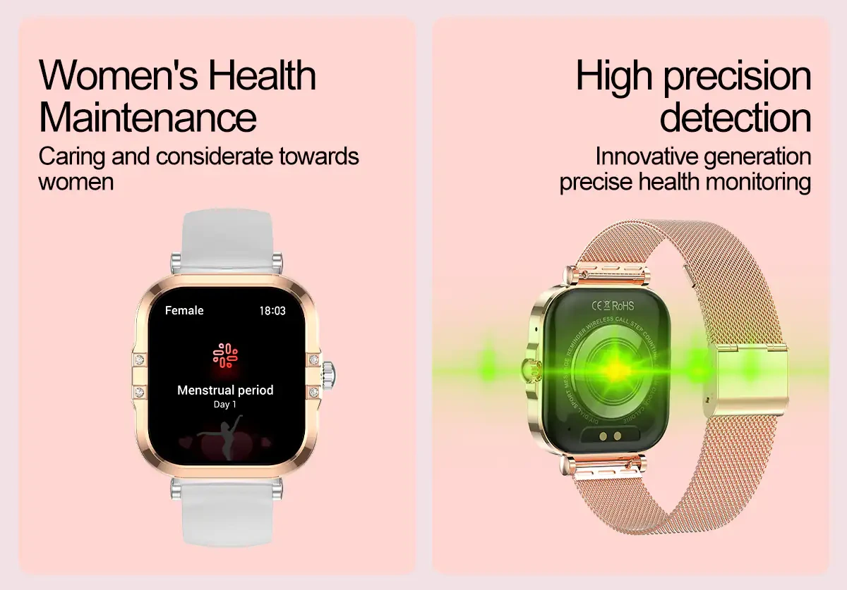 Blisbond Pearl AMOLED Display Smart Watch for Women