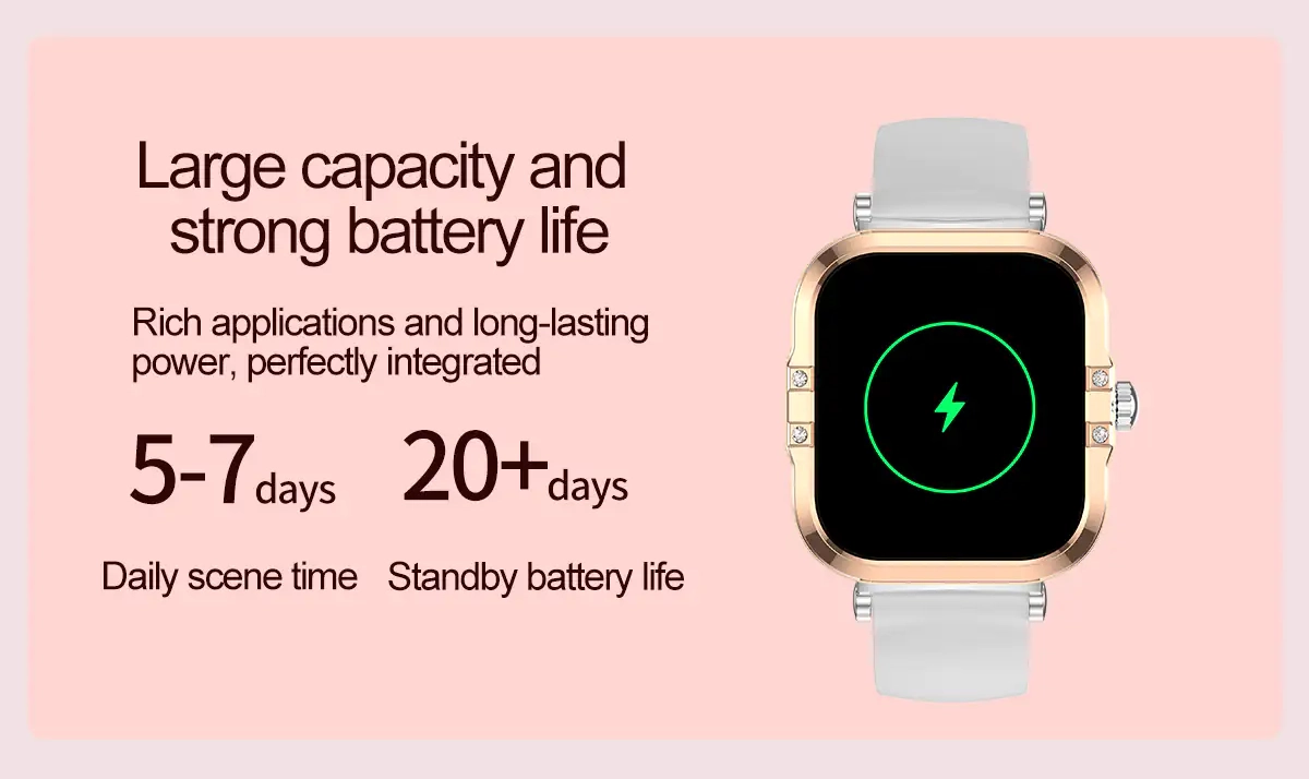 Blisbond Pearl AMOLED Display Smart Watch for Women