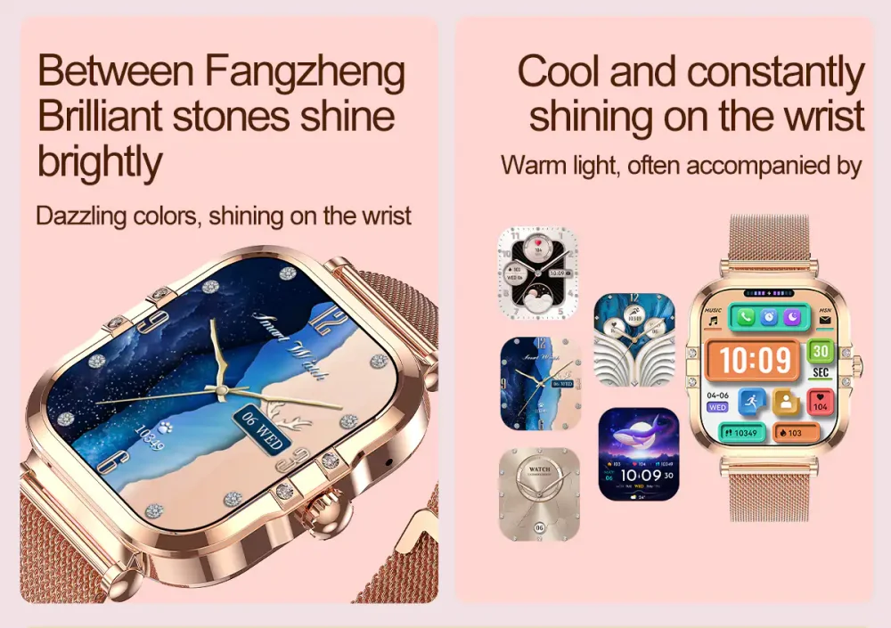 Blisbond Pearl AMOLED Display Smart Watch for Women