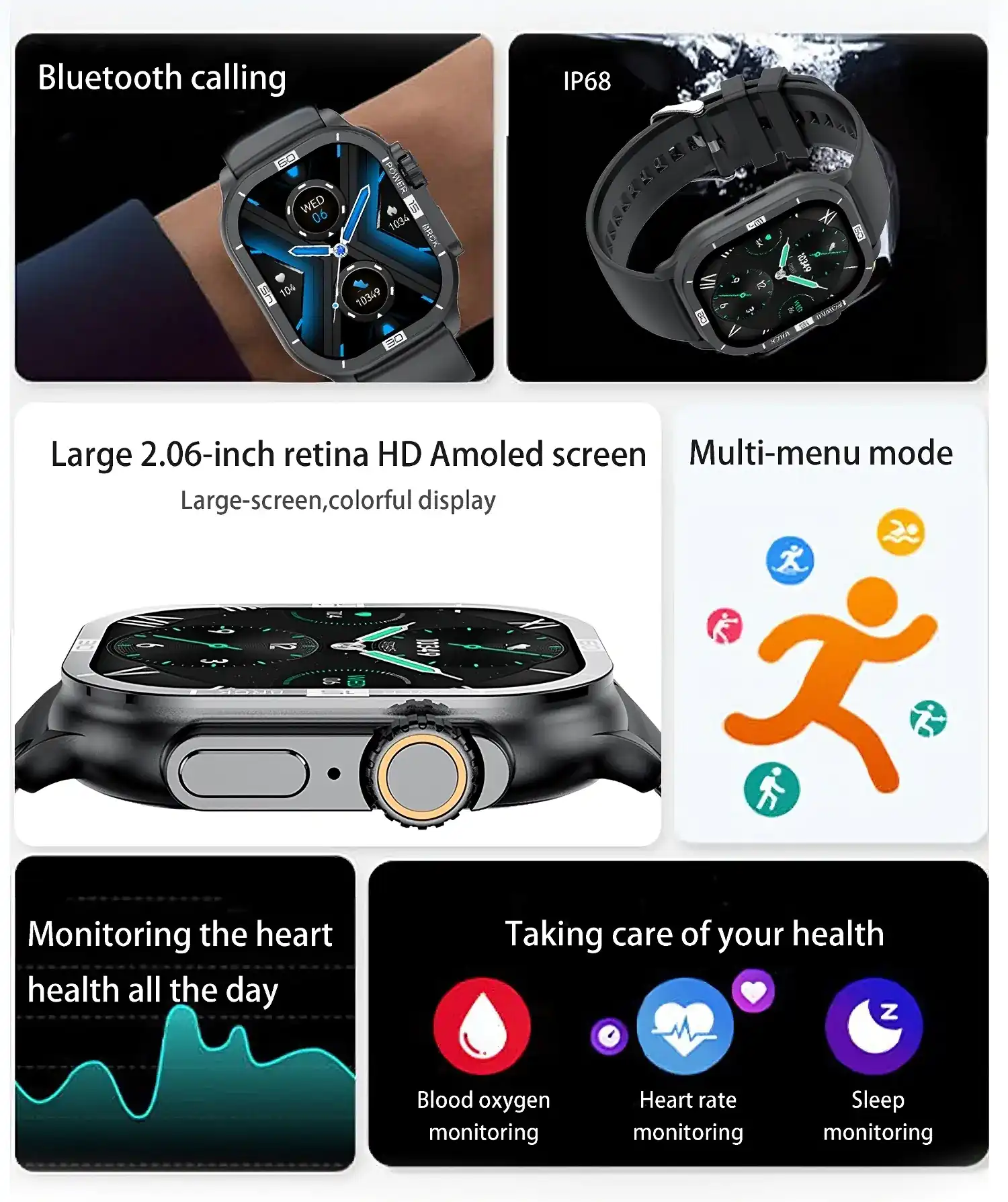 Blisbond Robin AMOLED Display Smart Watch