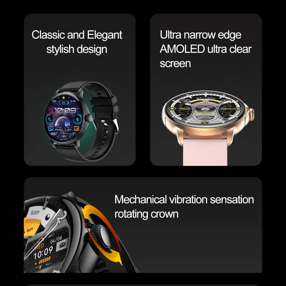 Blisbond Senor AMOLED Display Smart Watch