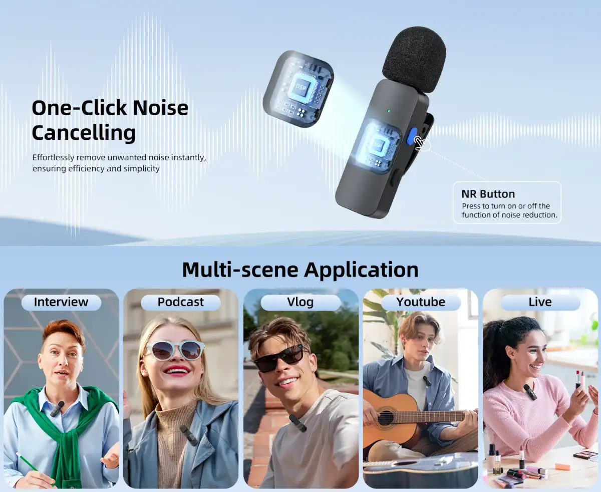 Premium 2.4GHz mic ideal for BD Type-C device users
