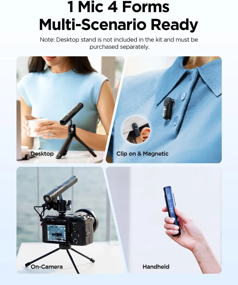 Portable Boya mic set perfect for video and recording