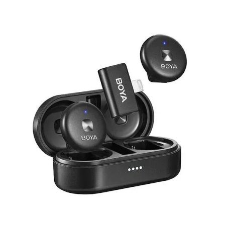 Boya Omic-D Ultracompact 2.4GHz Dual-Channel Lightning Wireless Microphone System (MFi Certified)