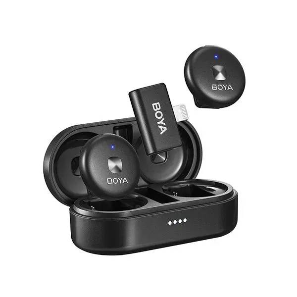 Boya Omic-D Ultracompact 2.4GHz Dual-Channel Lightning Wireless Microphone System (MFi Certified)