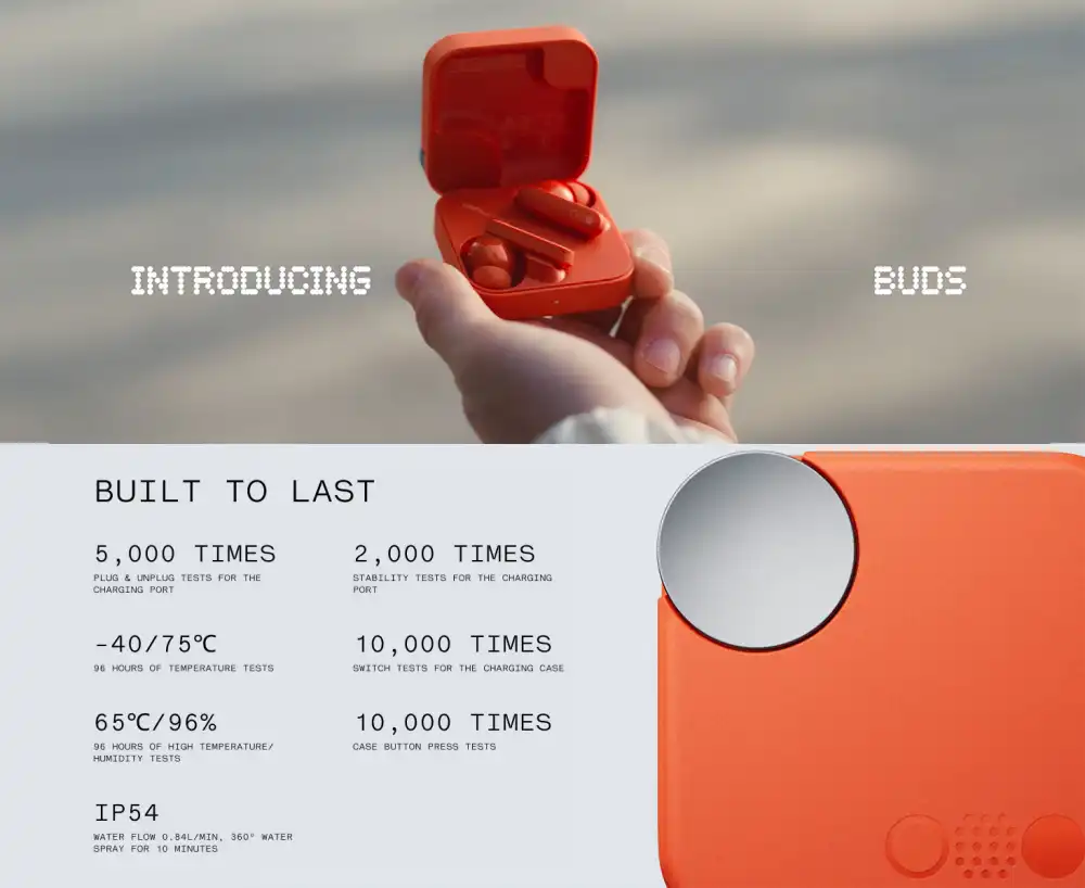 Nothing CMF Buds Bluetooth earbuds in ear design