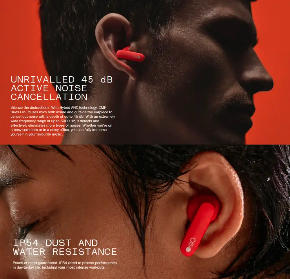Nothing CMF Buds Pro true wireless earbuds with charging case