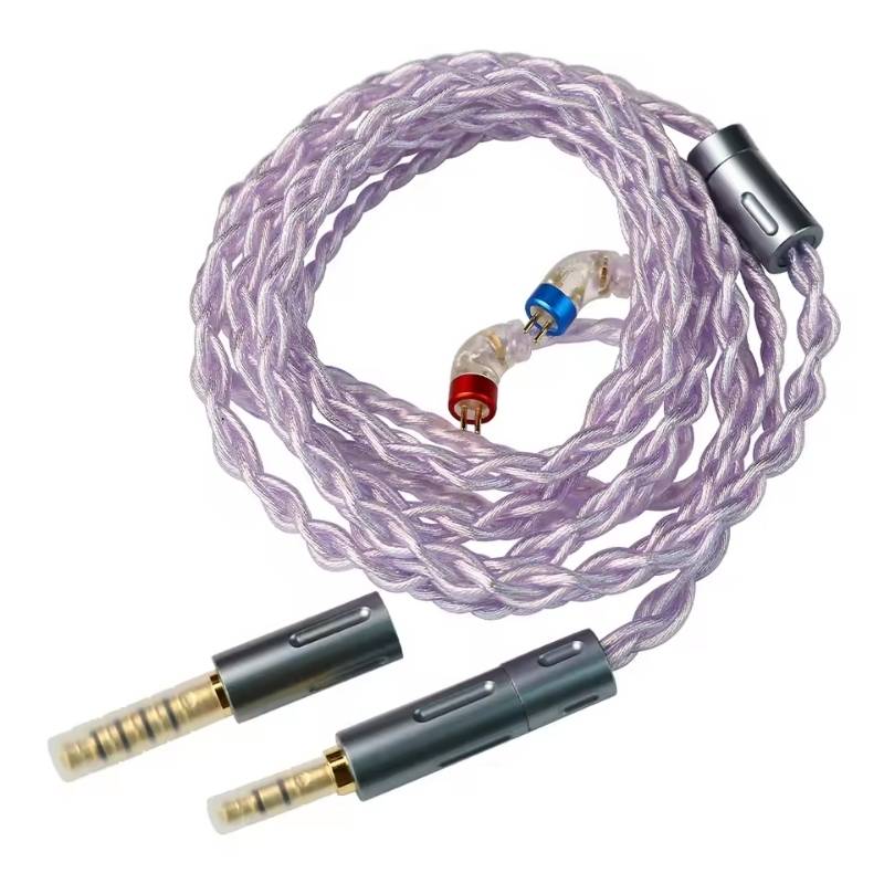 CVJ Flora Silver-Plated Wired Headphone Upgrade Cable 0.78 3.5mm