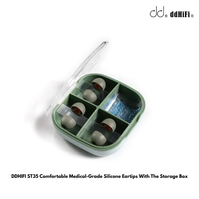 DDHIFI ST35 Comfortable Medical-Grade Silicone Eartips With The Storage Box