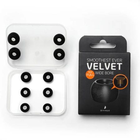 DIVINUS Velvet Wide Bore Silicone Eartips 5 Sizes, Per Size 1 Pair