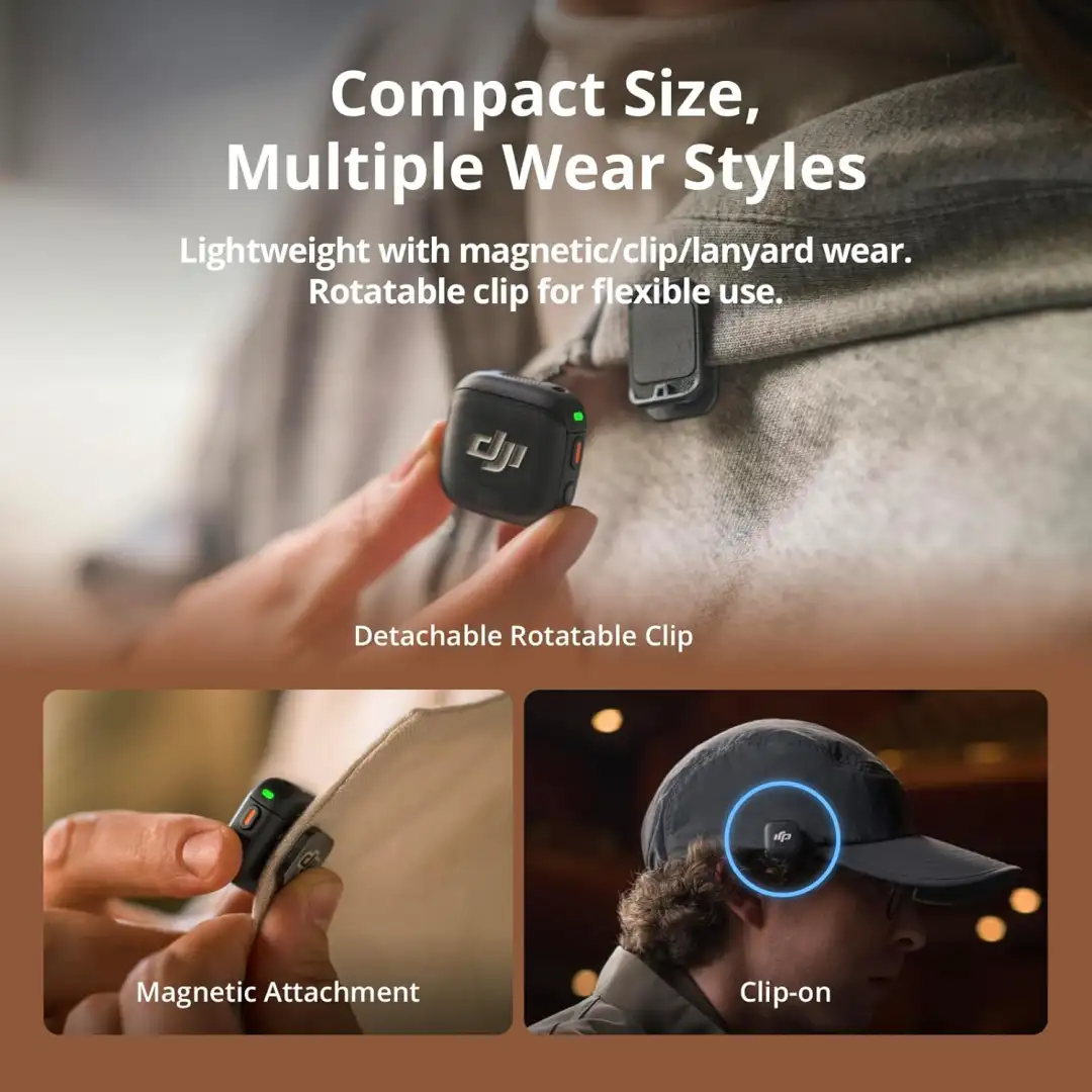 DJI Mic 3 dual wireless microphones for video