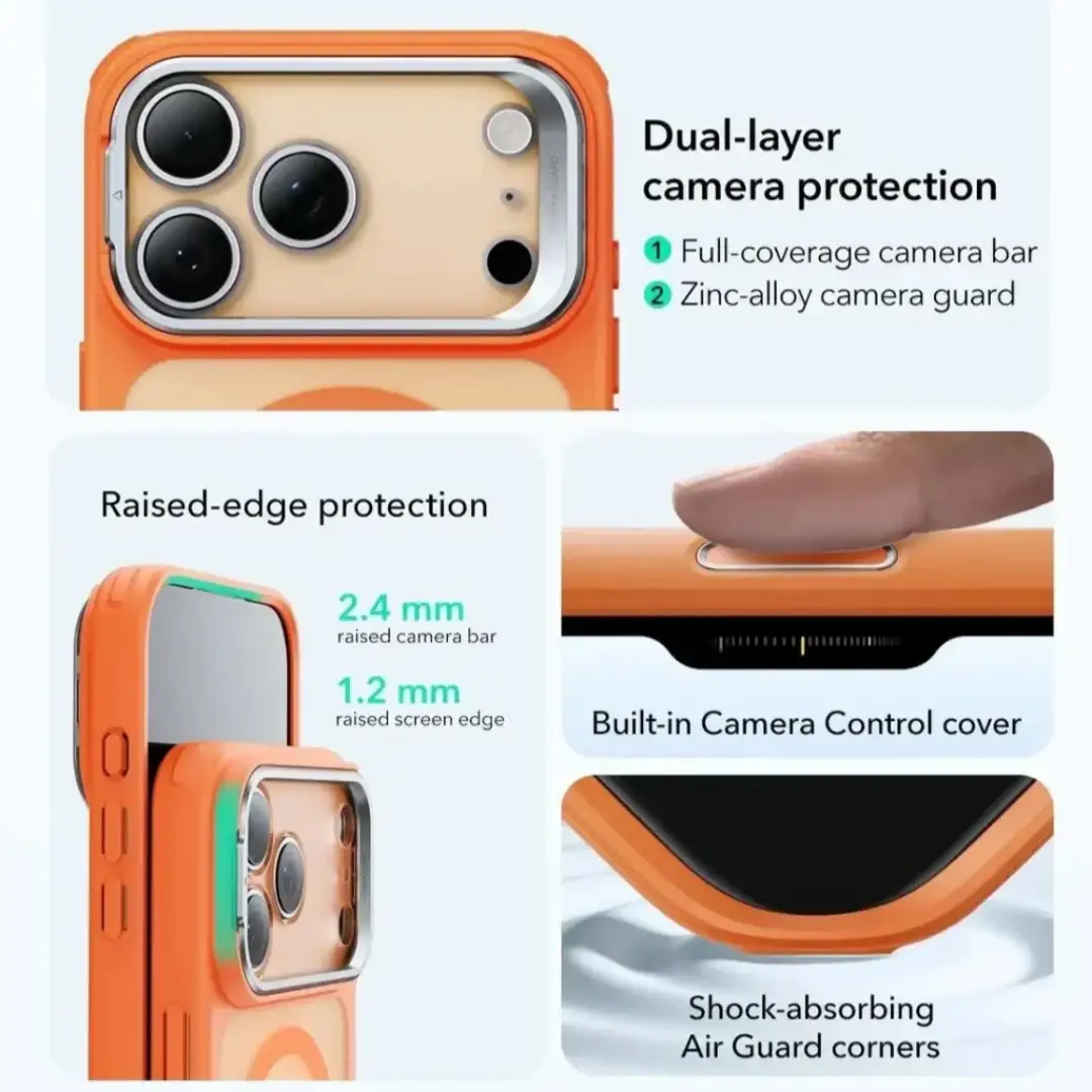 Premium ESR stand case for iPhone 17 series protection