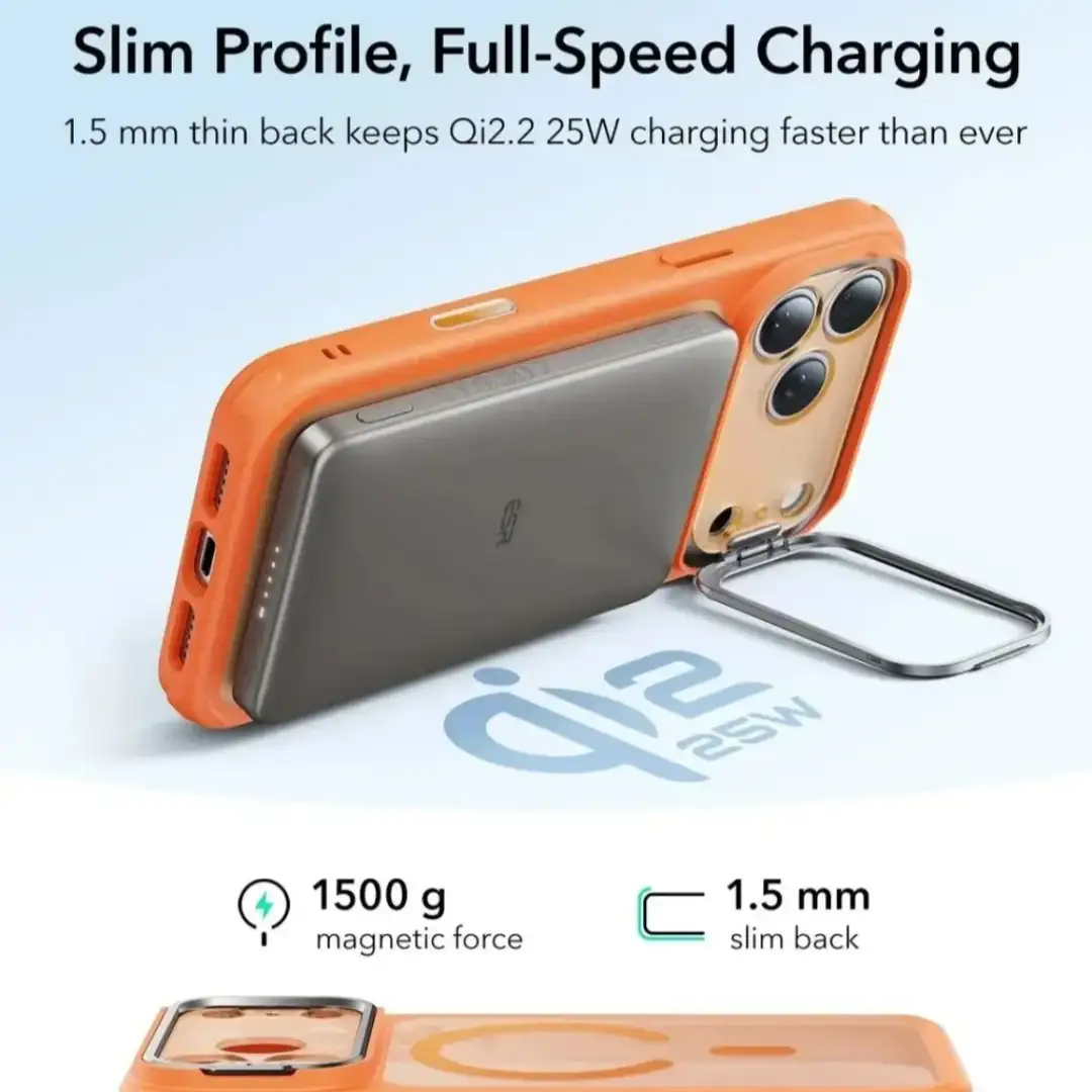 ESR iPhone 17 Classic Stash stand case with camera button