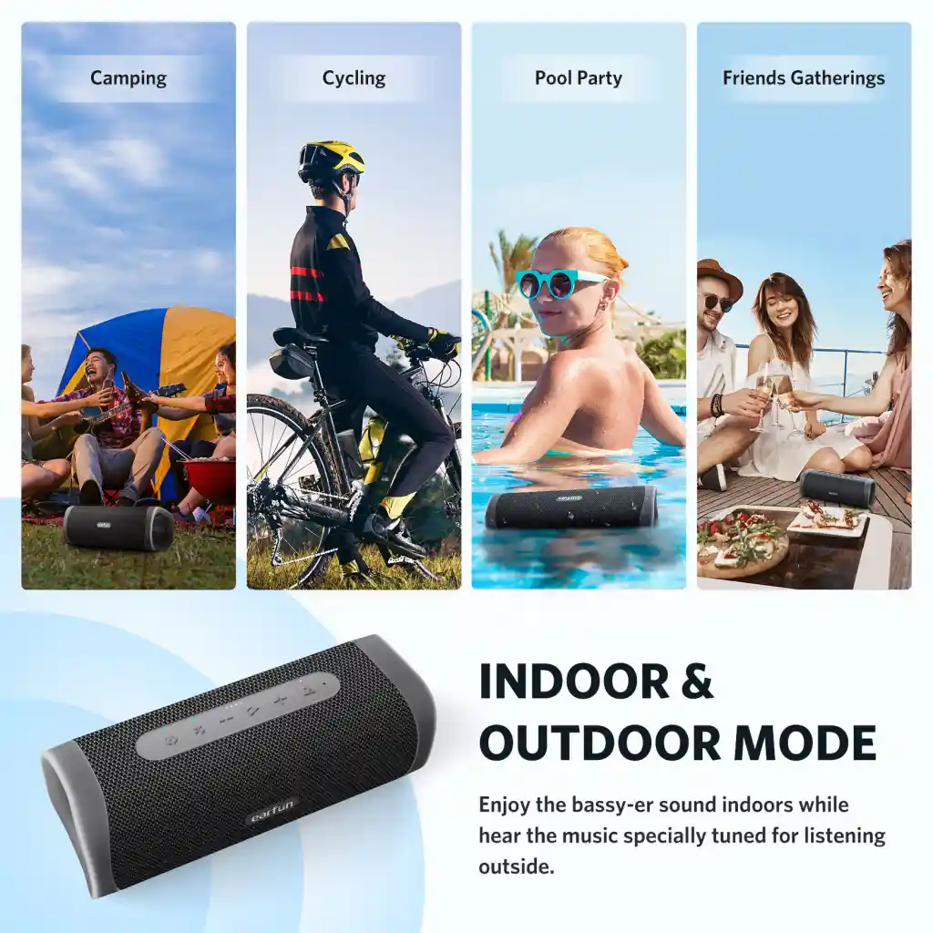 EarFun UBOOM L portable Bluetooth speaker black color