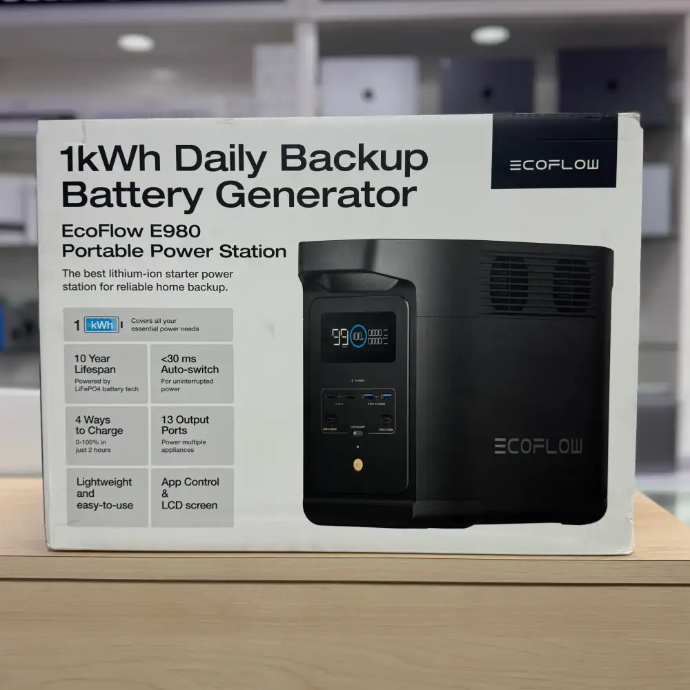 EcoFlow E980 Portable Power Station 500W, 980Wh