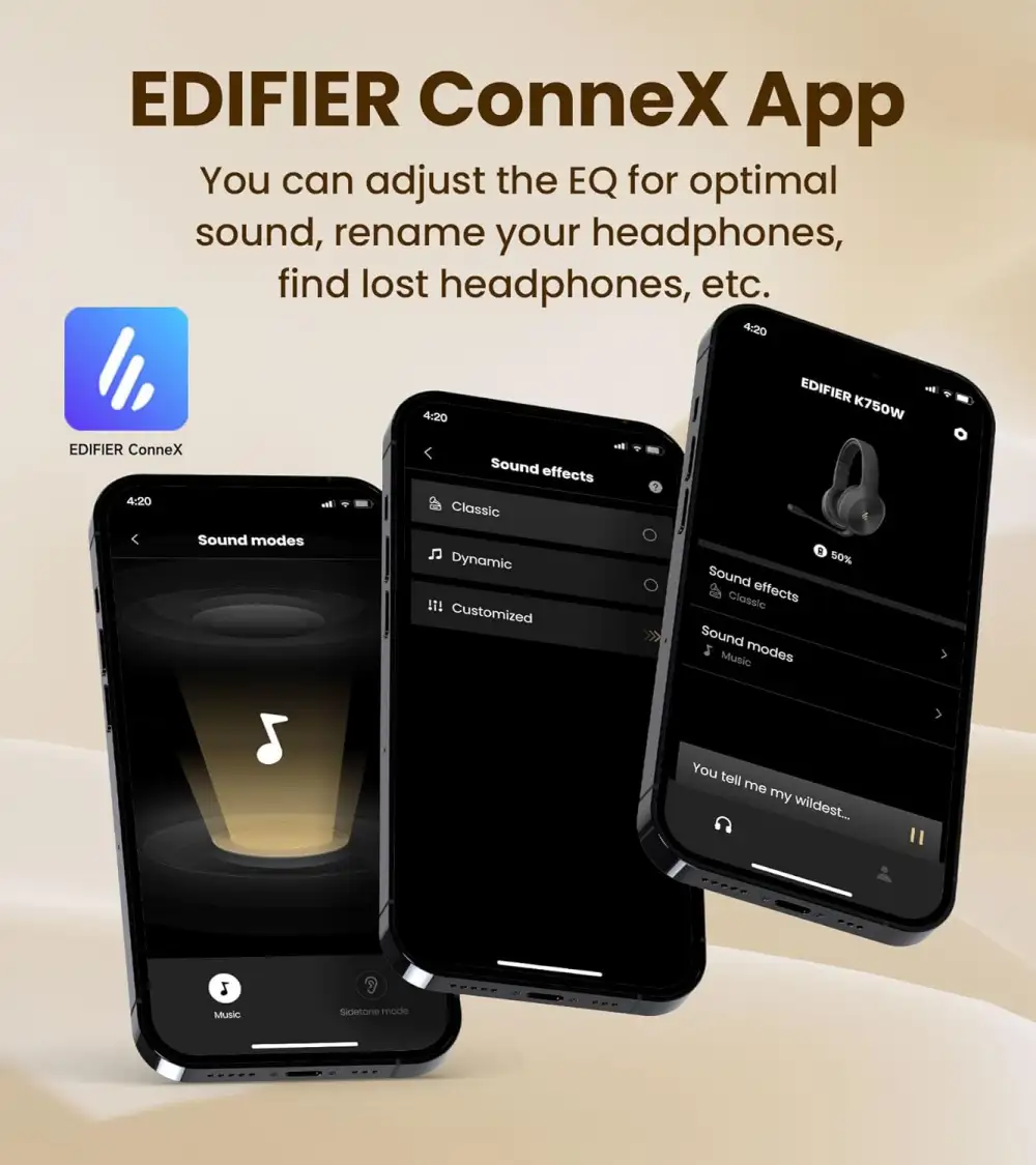 A lifestyle image of the headset worn during office use,