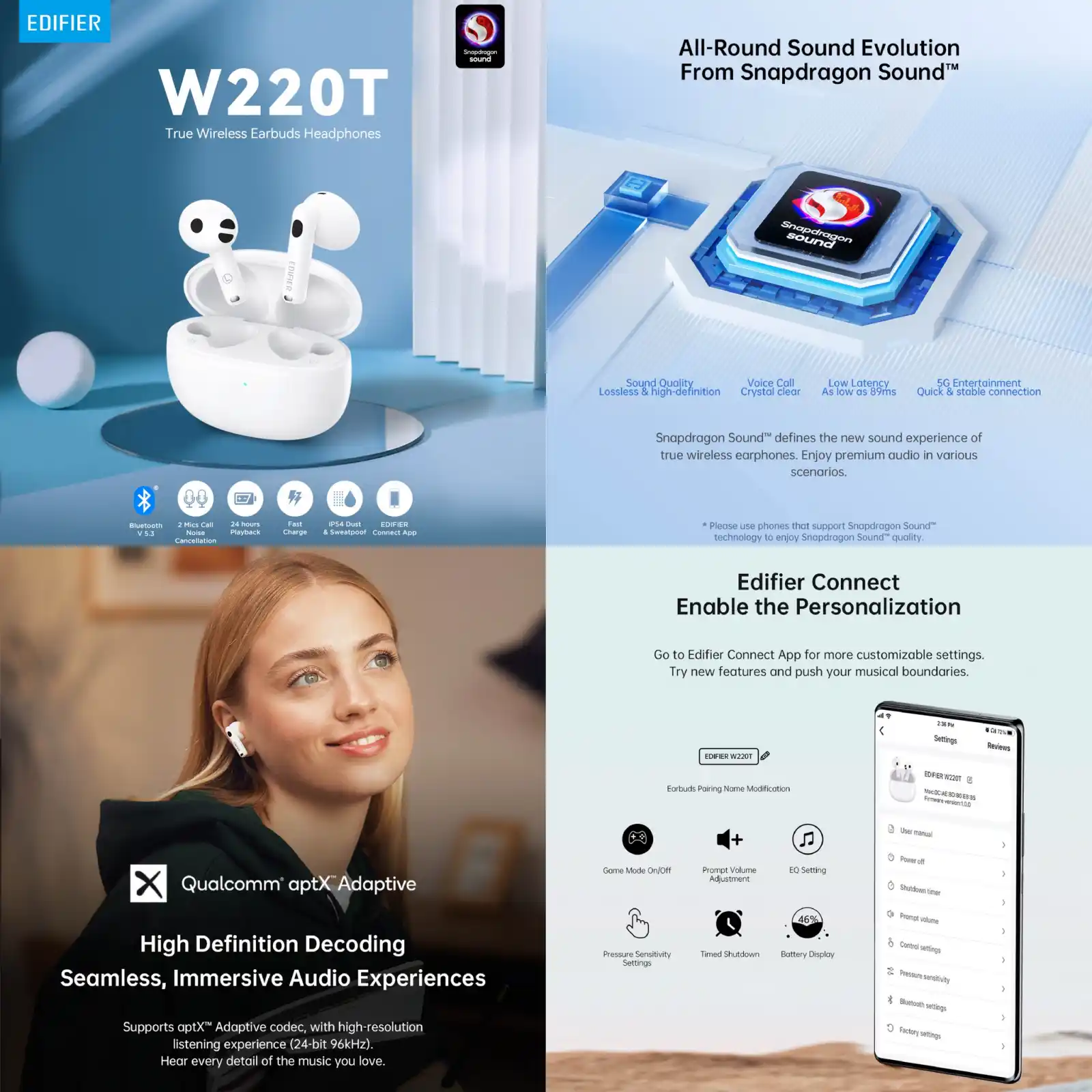 Edifier W220T True Wireless Earbuds