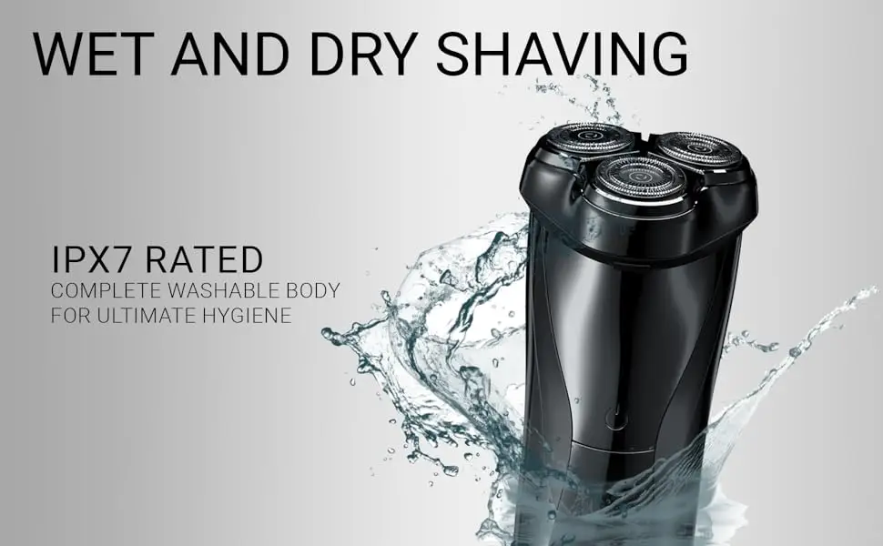 Enchen Blackstone 3 electric shaver wet and dry shaving with IPX7 waterproof washable body for easy cleaning