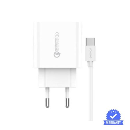 FONENG EU46 18W Fast Charger QC3 with Cable