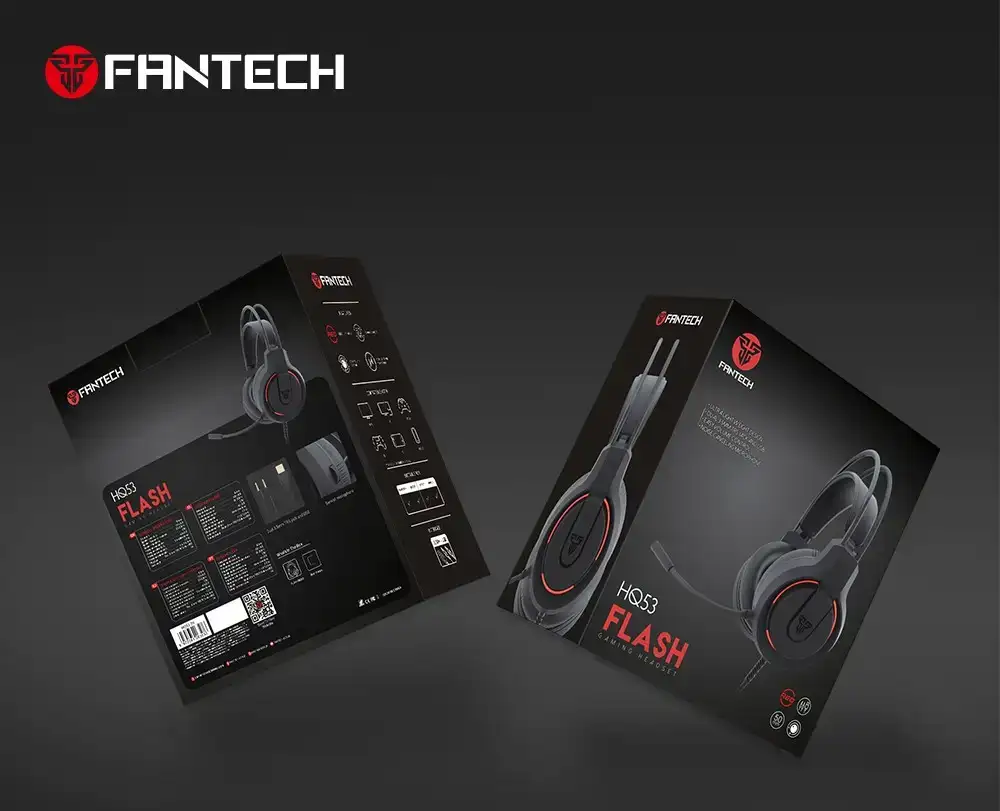 Fantech HQ53 Flash Wired Black Gaming Headphone