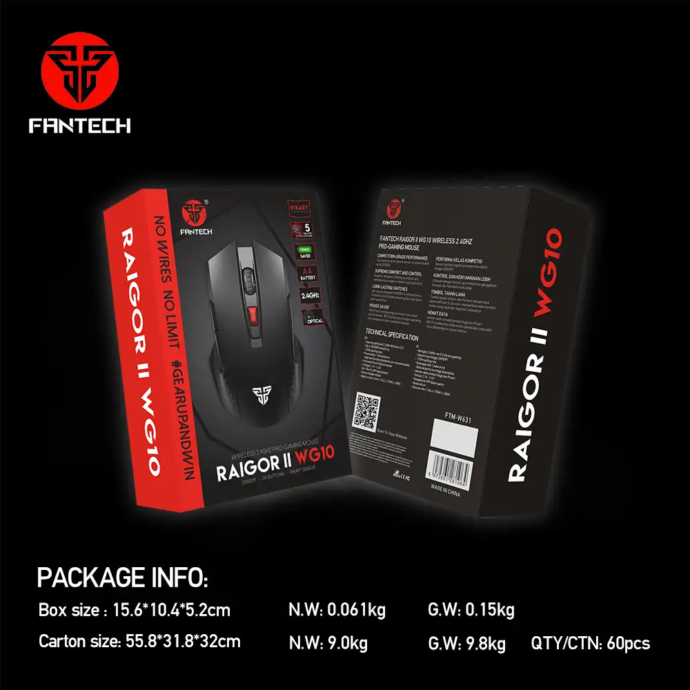 Fantech WG10 Raigor II Wirless Gaming Mouse