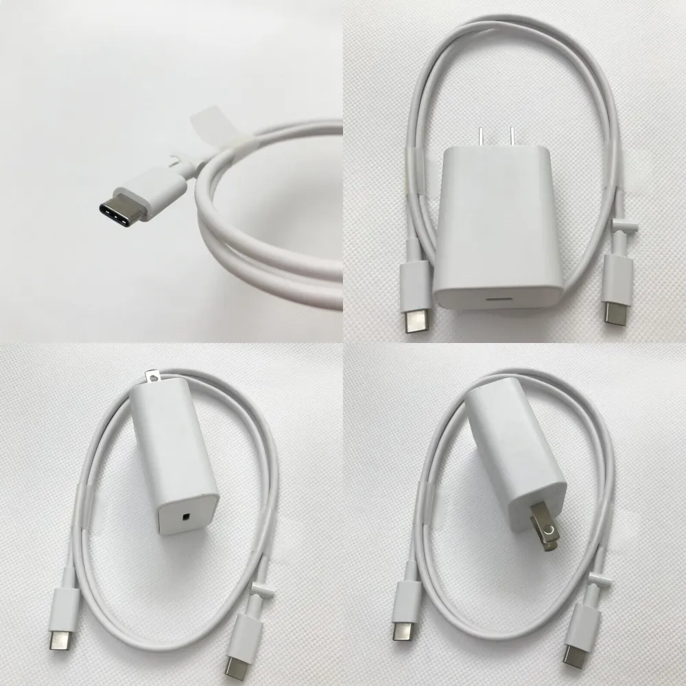 The Google 18W USB-C Power Adapter with its compact design and included cable, emphasizing its portability and readiness for use in BD,
