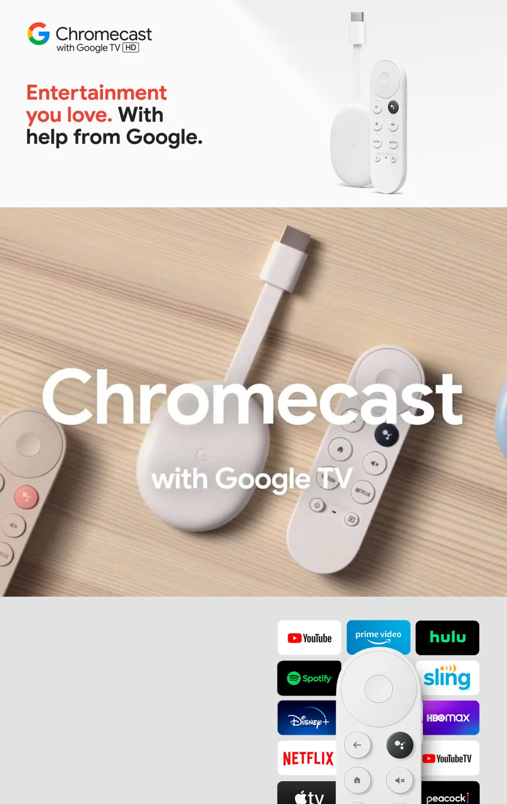 Google Chromecast with Google TV 1080P