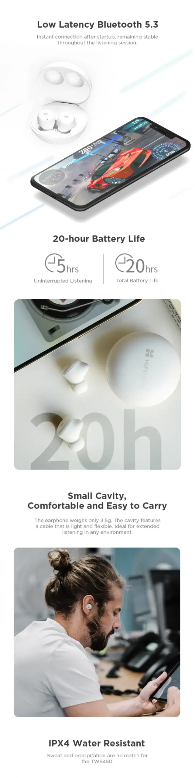 HIFIMAN TWS450 True Wireless Earbud