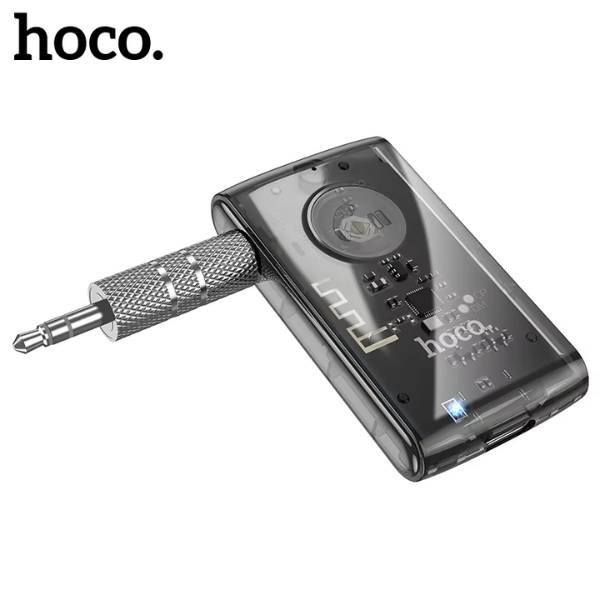 HOCO E66 Transparent Car AUX Bluetooth Receiver