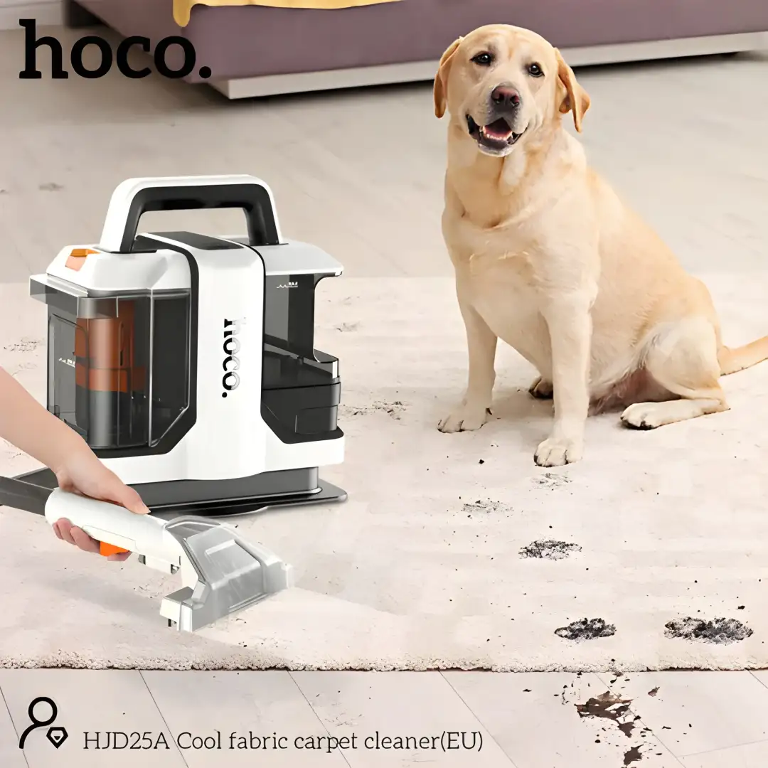 Portable HOCO HJD25A fabric cleaner dual tank design