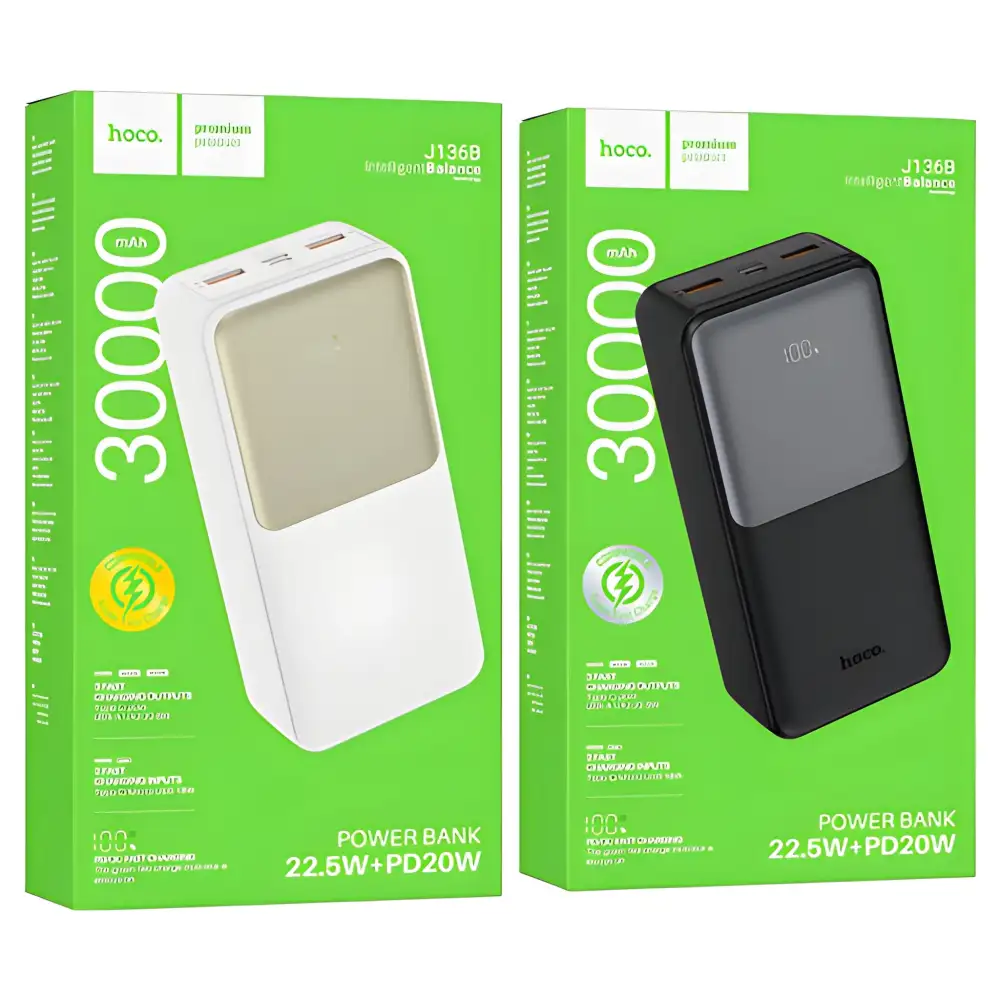 HOCO J136B 30000mAh 22.5W Power Bank