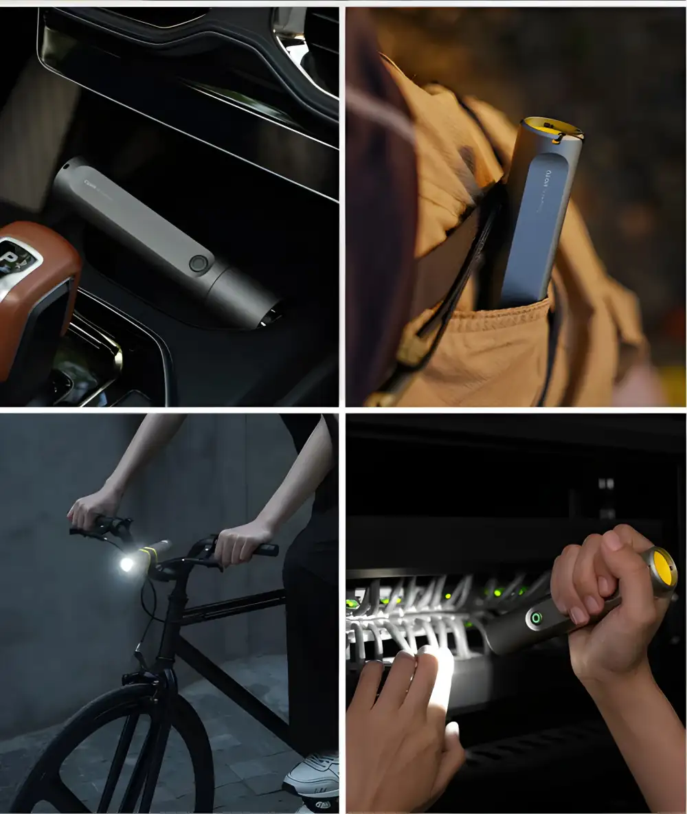 HOTO Flashlight Fit Rechargeable Waterproof LED Torch