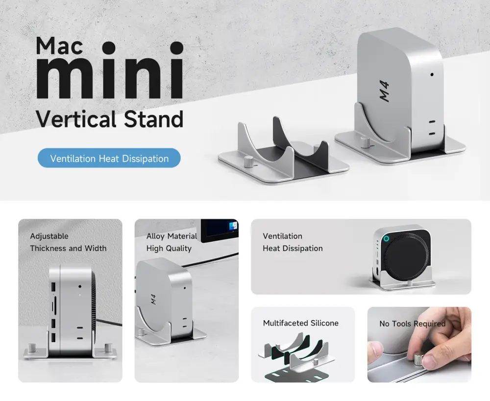 Hagibis MMS04 Vertical Stand For Mac Mini