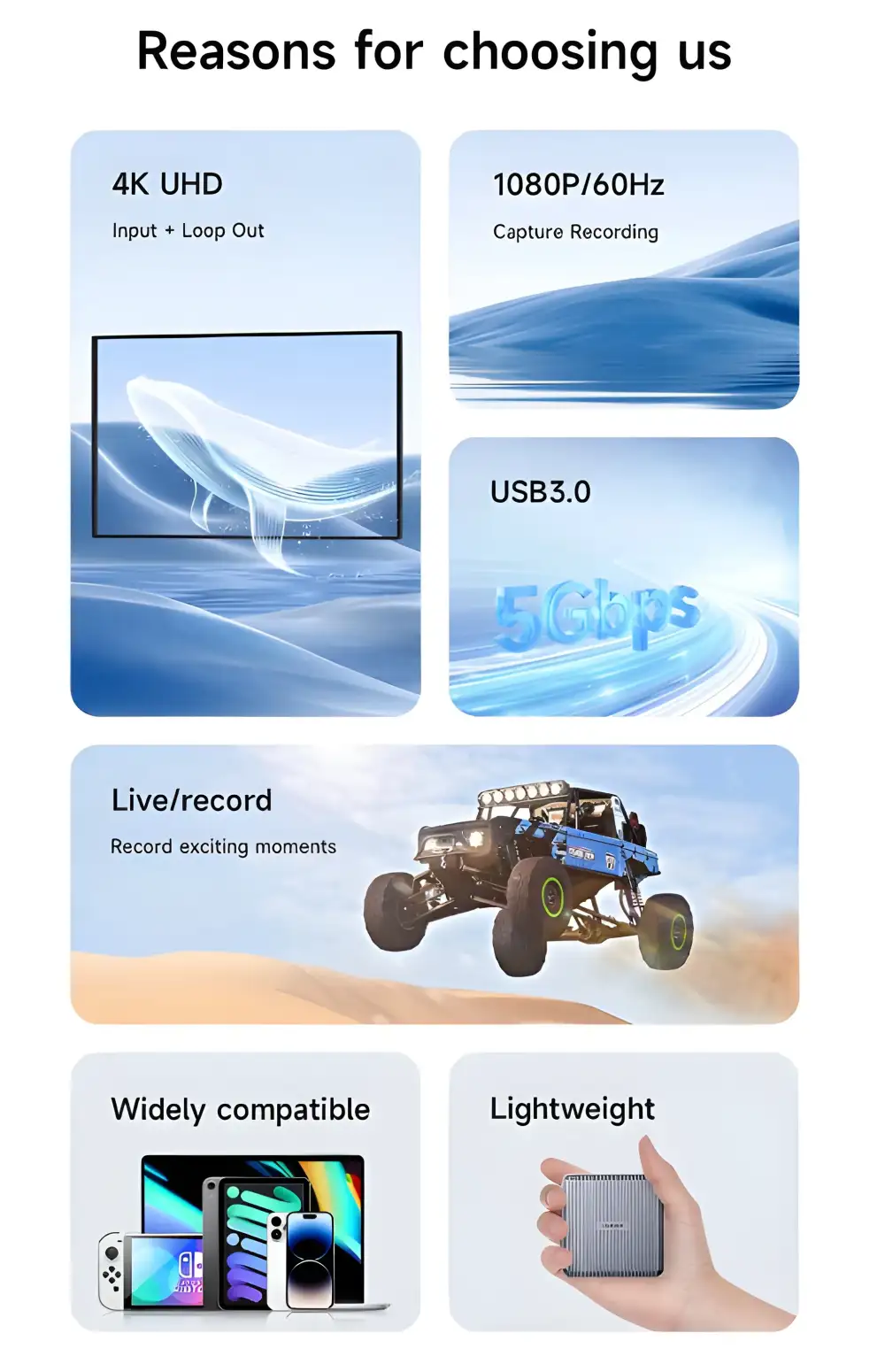 Hagibis capture card delivers stable video output