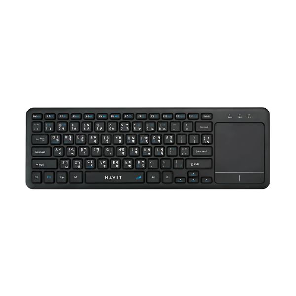 Havit KB234WB Dual Mode Wireless Black Keyboard with Bangla