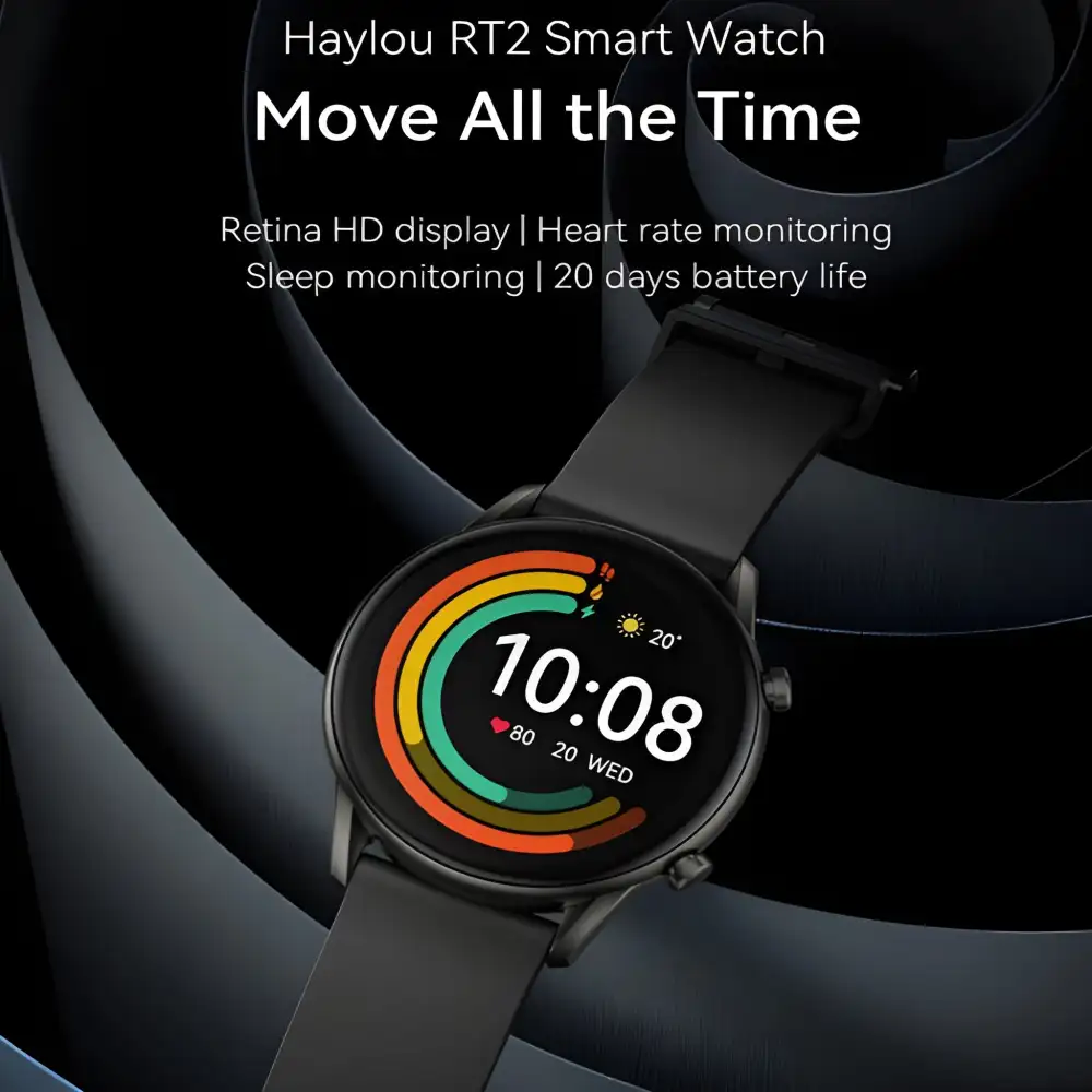 Haylou RT2 smartwatch with sharp HD round display