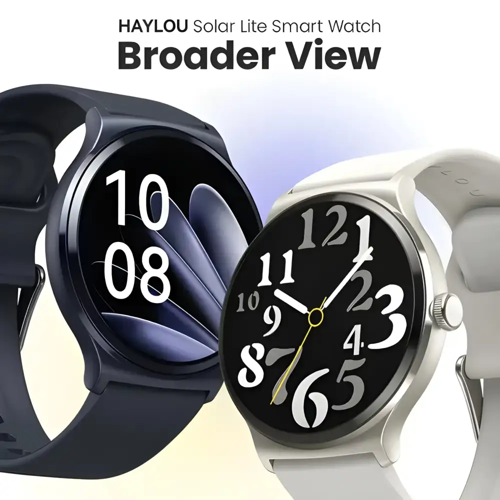 Haylou Solar Lite calling watch with bright HD display