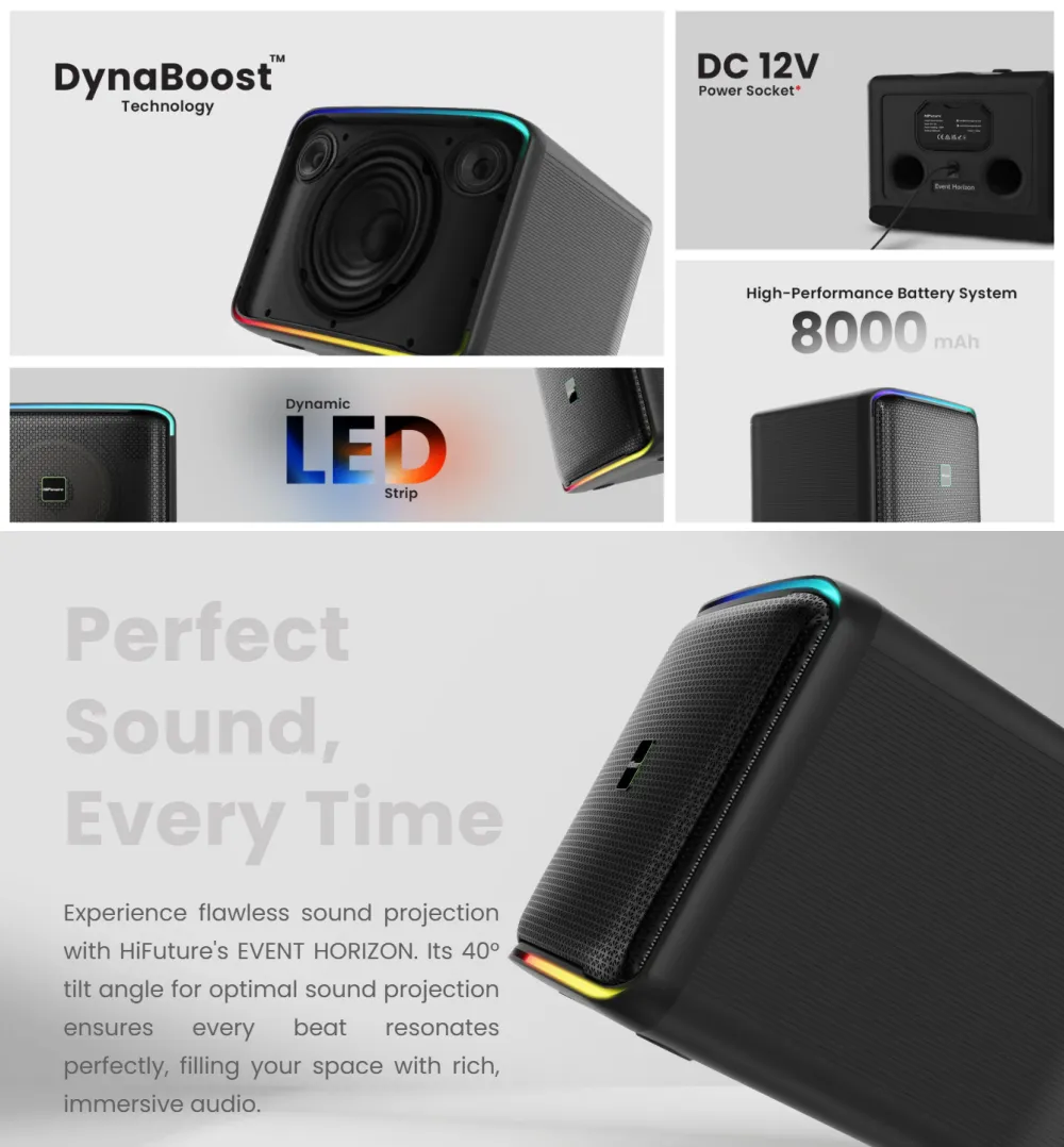 HiFuture Event Horizon 100w Output Karaoke Party Speaker
