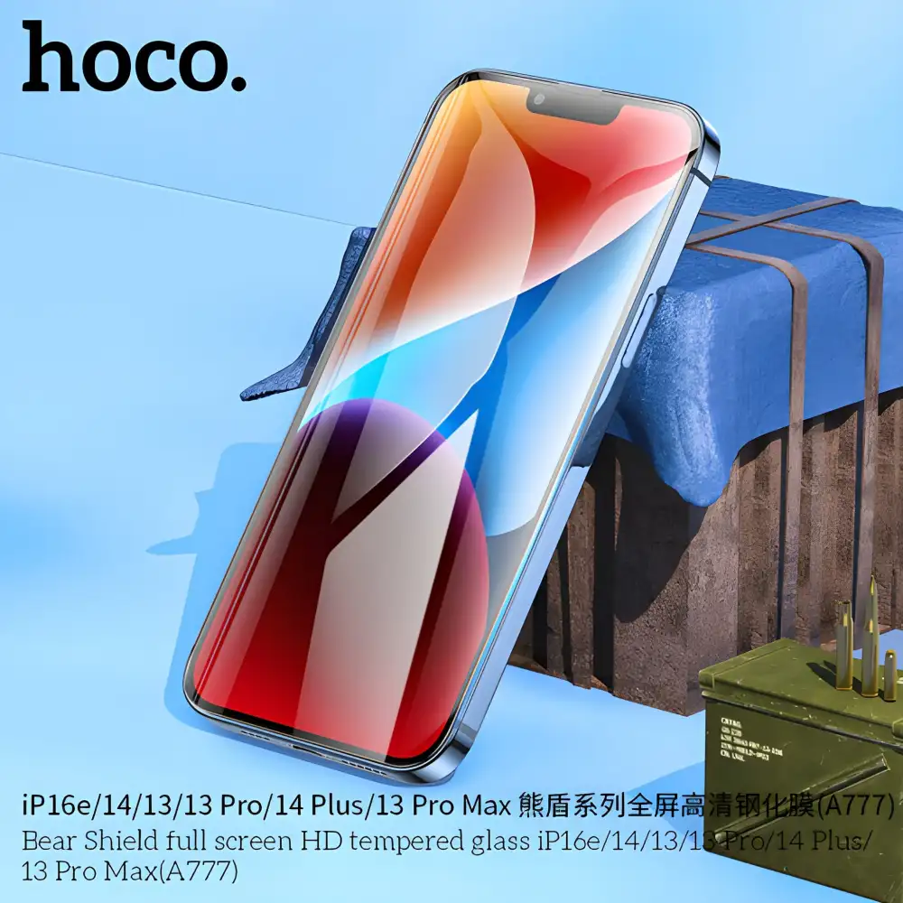 Hoco A777 full HD Screen Tempered Glass Bear for iP16e/14/13/13 