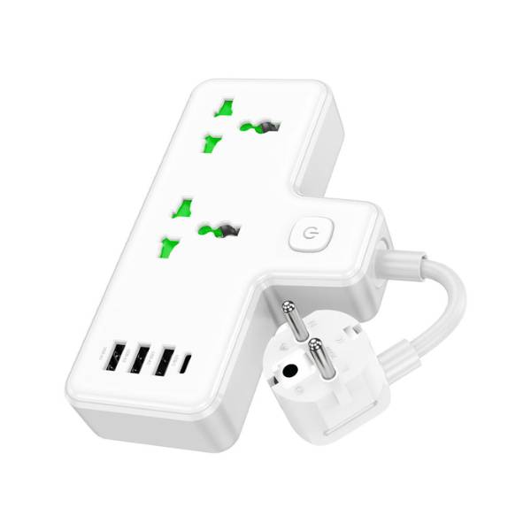 Hoco AC11A 2500W Power Strip Sockets EU