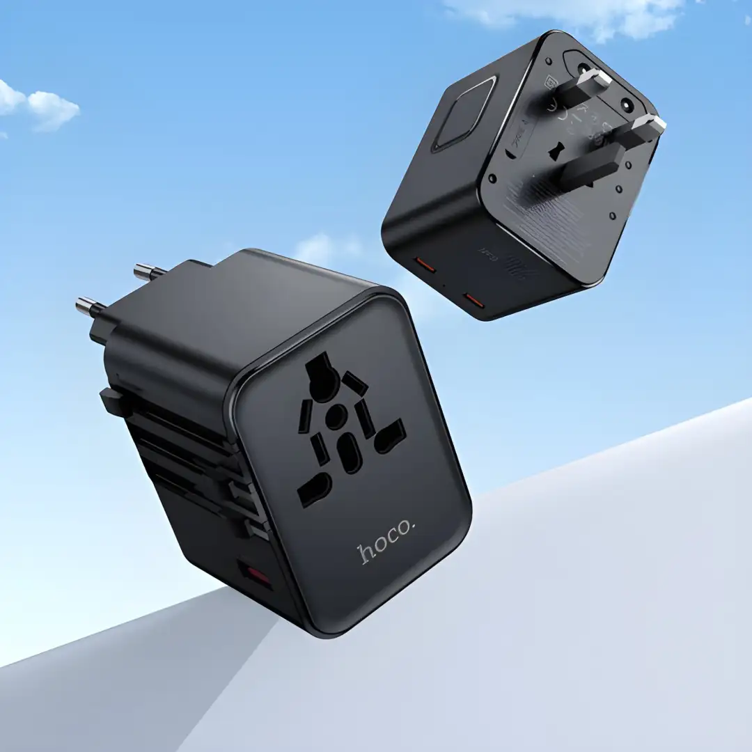 Hoco AC31 25W universal travel adapter with 3 ports