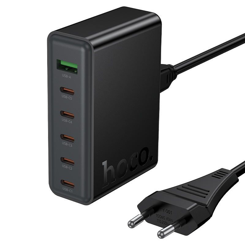 Hoco C152A Modern PD 70W 6-port(5C1A) Desktop Charger