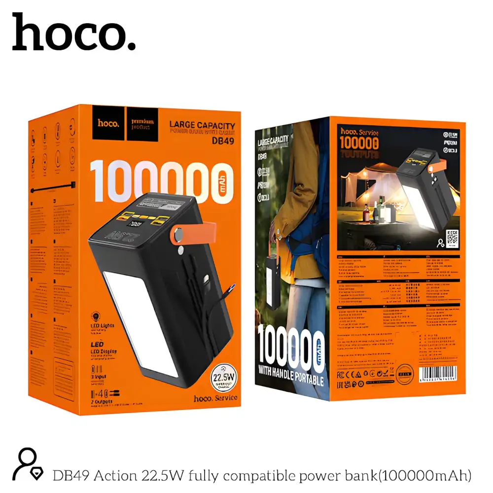 Hoco DB49 massive 100000mAh power bank with cable