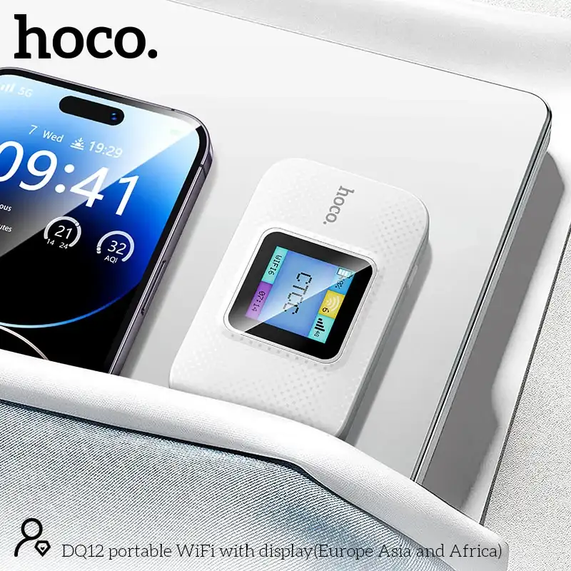 Hoco DQ12 Mobile Portable WiFi with Display in Bangladesh
